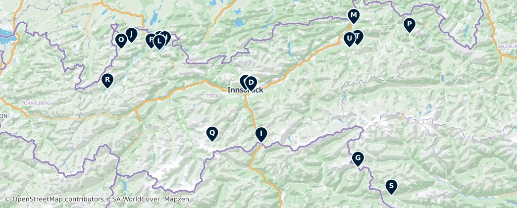 Map of Tirol