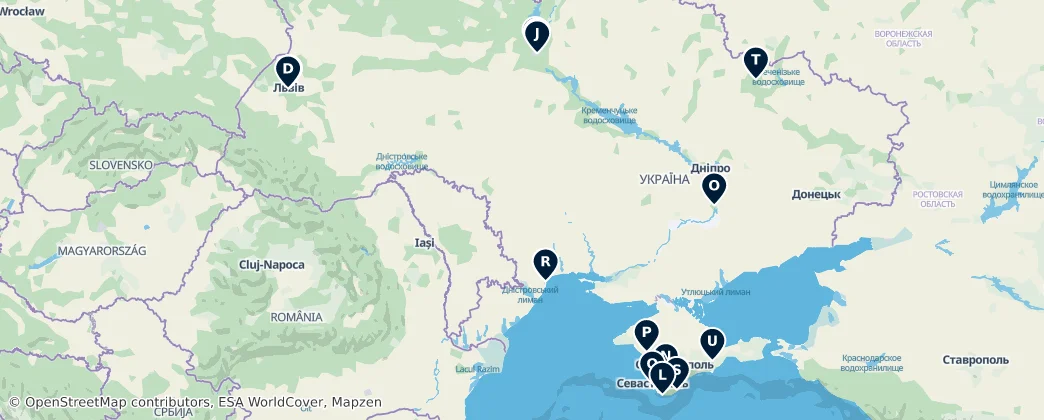 Map of Ucrania