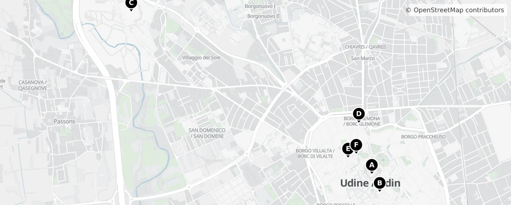 Map of Údine