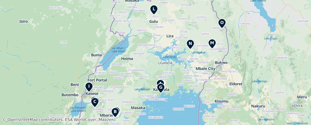 Map of Uganda