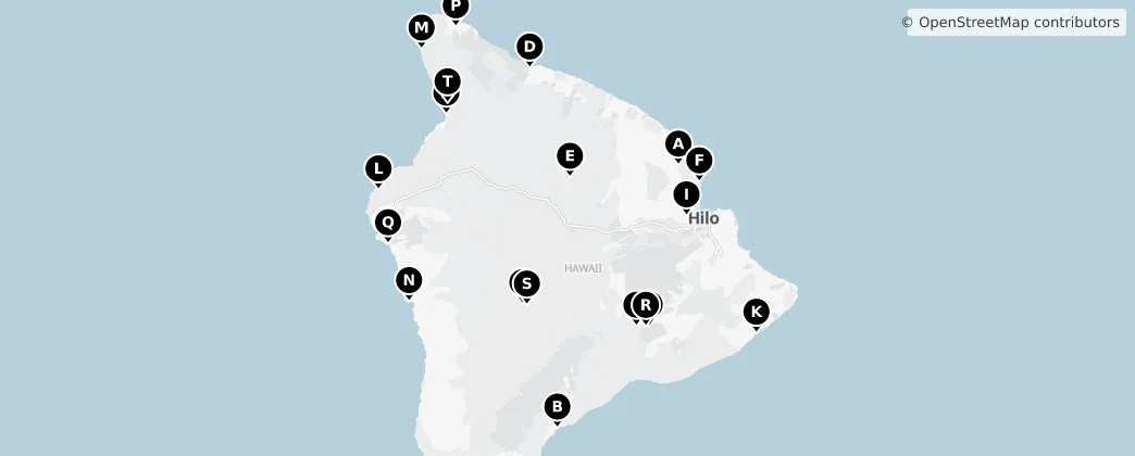 Map of United States of America (Island of Hawai'i territorial waters)