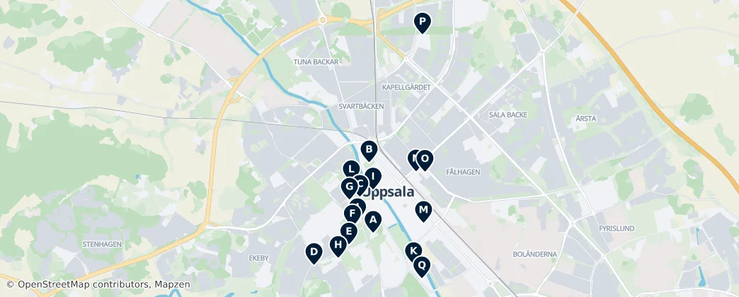 Map of Upsala