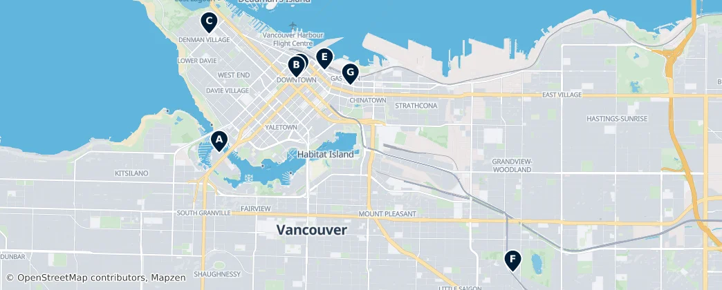 Map of Vancouver