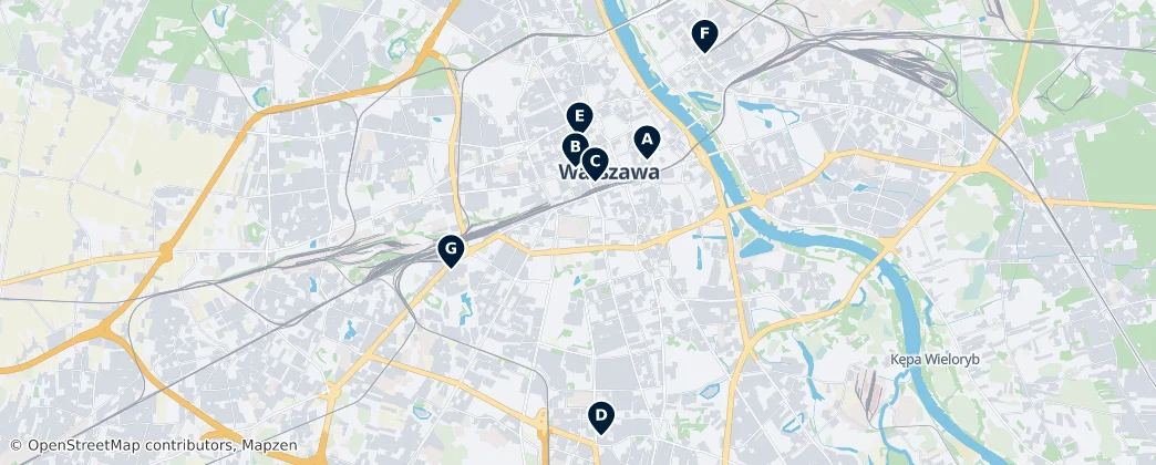 Map of Varsovia
