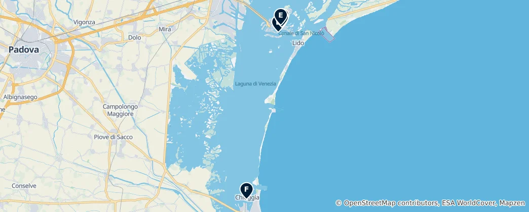Map of Venecia