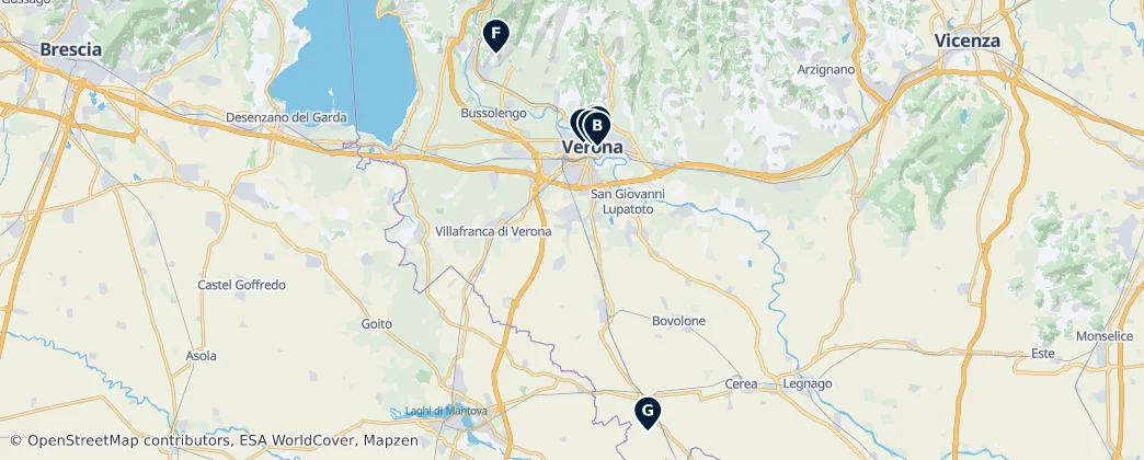 Map of Verona