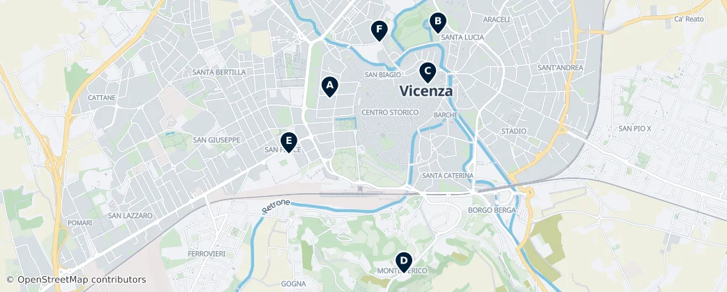 Map of Vicenza