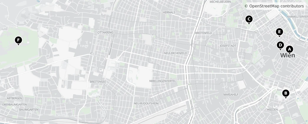 Map of Bosques de Viena