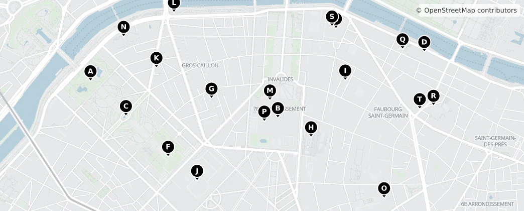 Map of VII Distrito de París