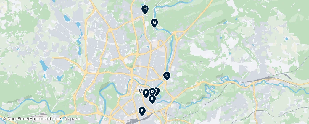 Map of Vilna
