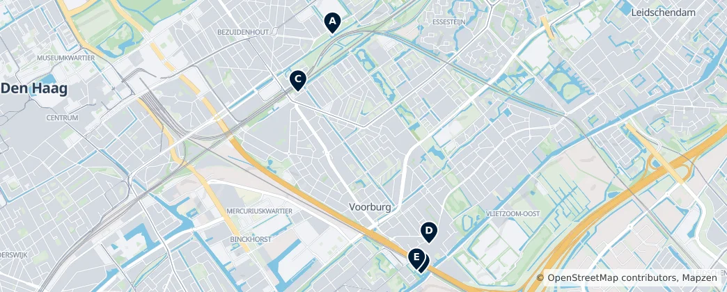 Map of Voorburg