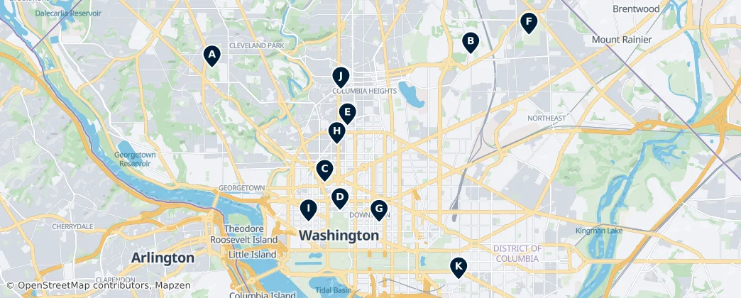 Map of Washington