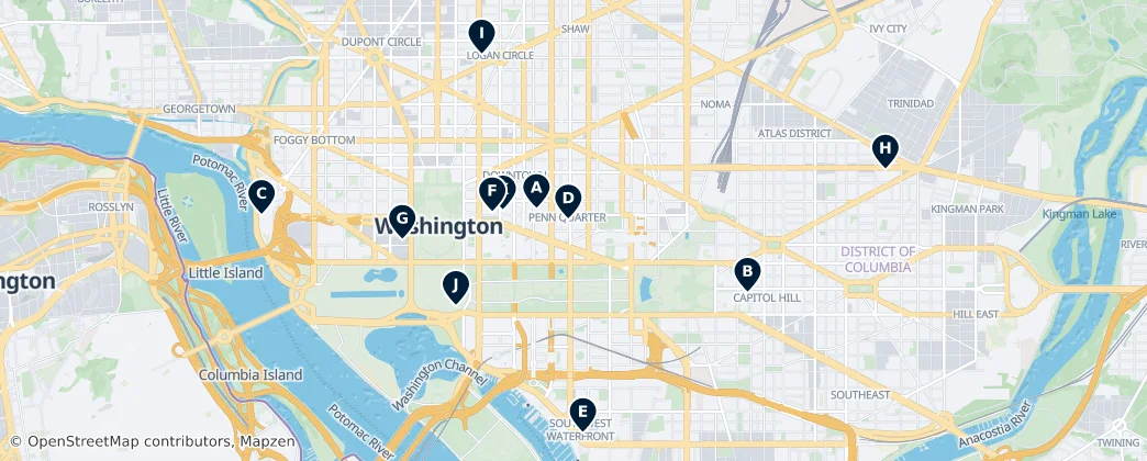 Map of Washington