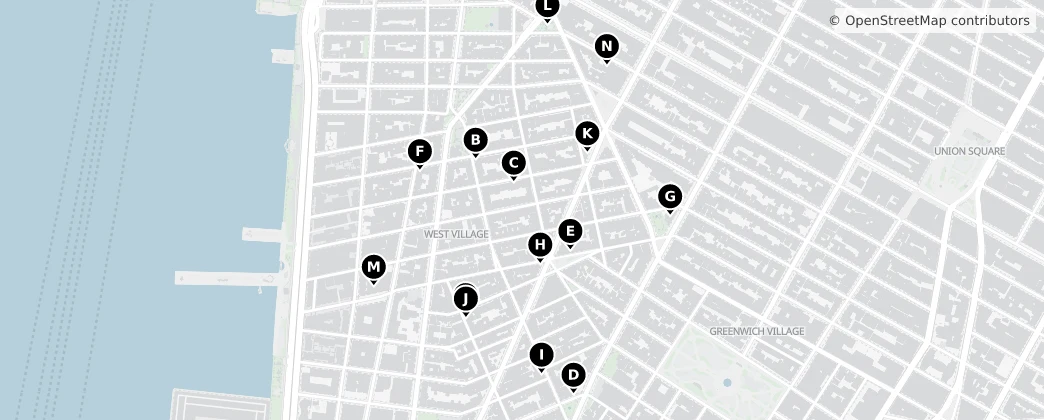 Map of West Village