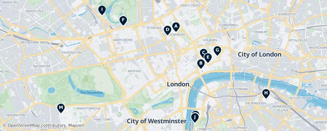 Map of Ciudad de Westminster