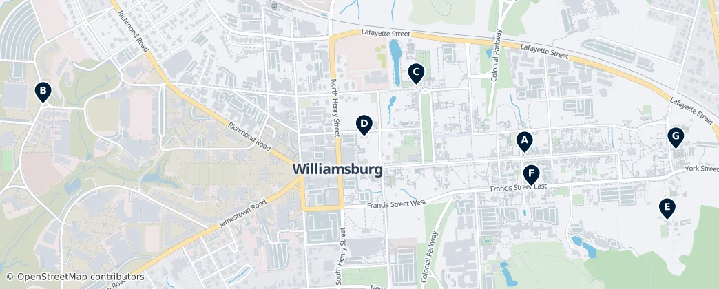 Map of Williamsburg