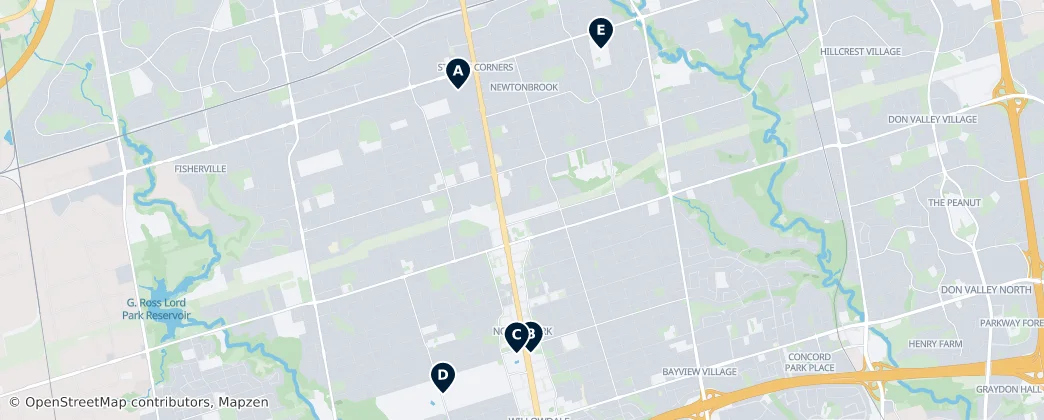 Map of Willowdale
