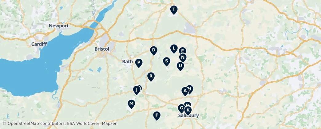 Map of Wiltshire