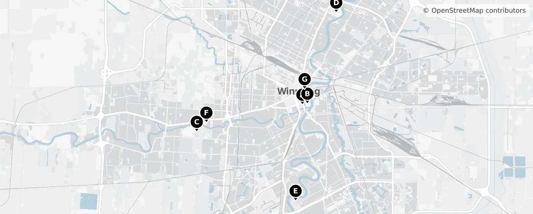Map of Winnipeg