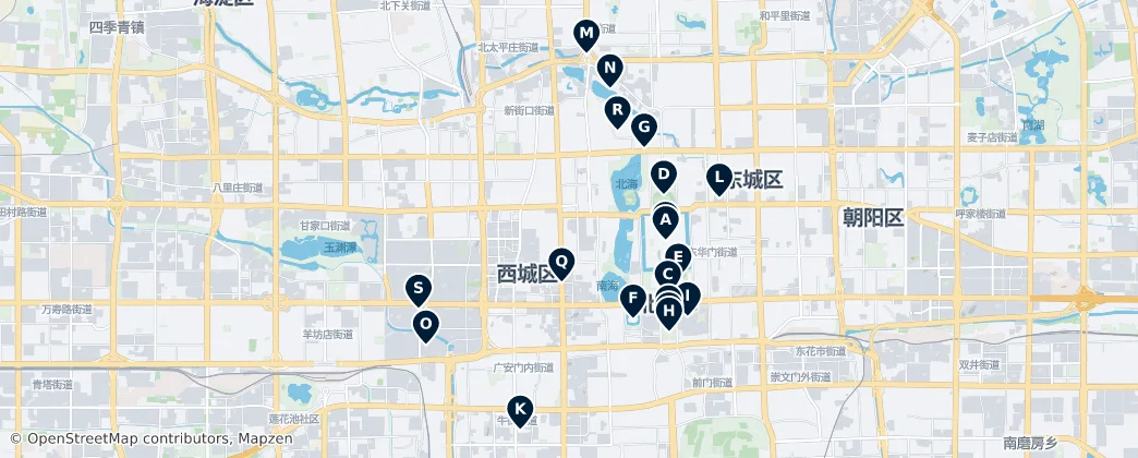 Map of Xicheng