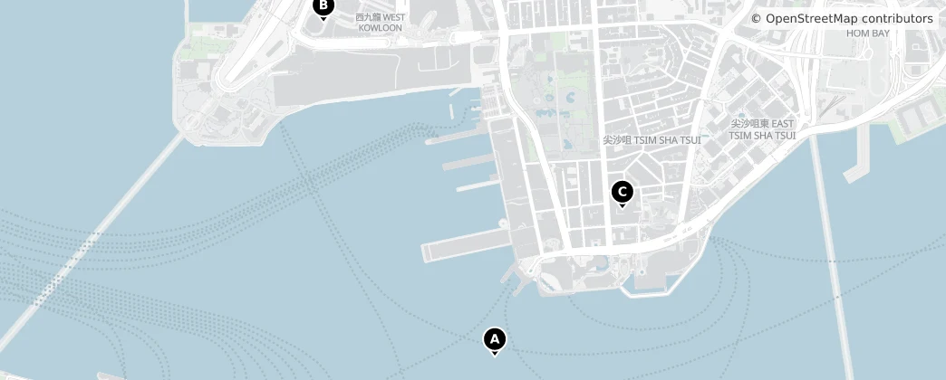 Map of Yau Tsim Mong
