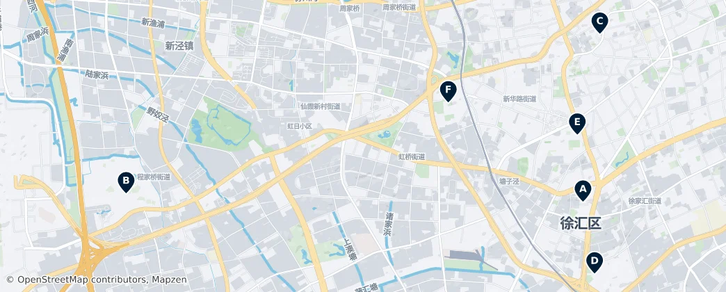 Map of Changning
