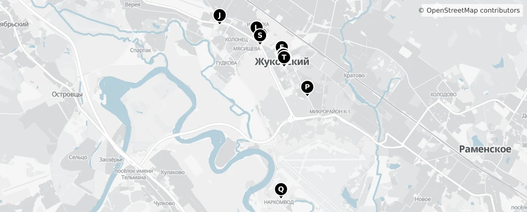 Map of Zhukovski
