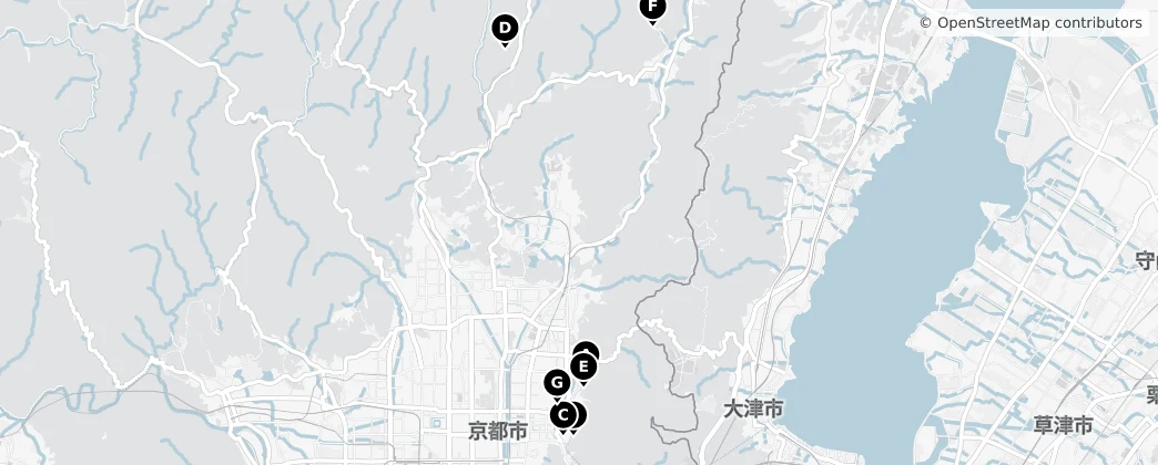 Map of Sakyo Ward