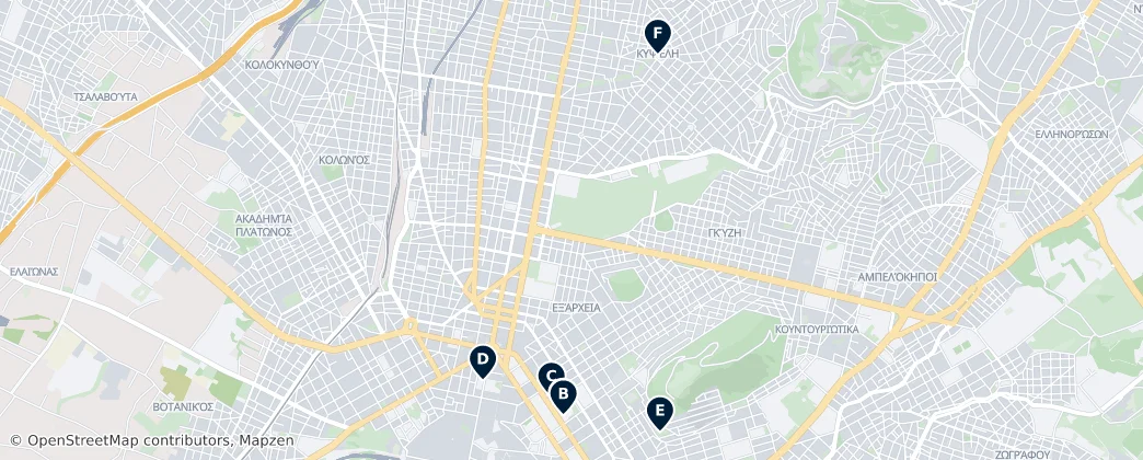 Map of Attica
