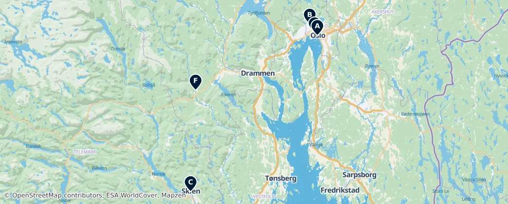 Map of East Land