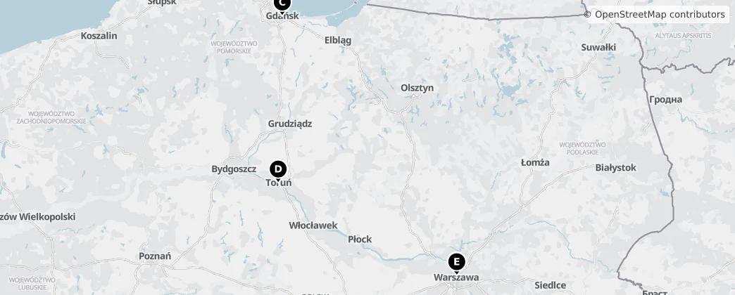 Map of Poland