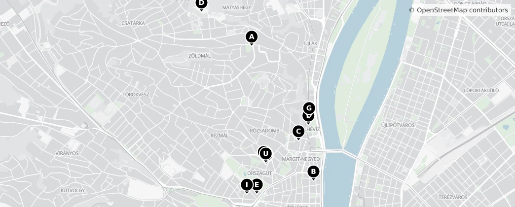 Map of 2e arrondissement de Budapest