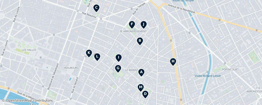 Map of 3e Arrondissement