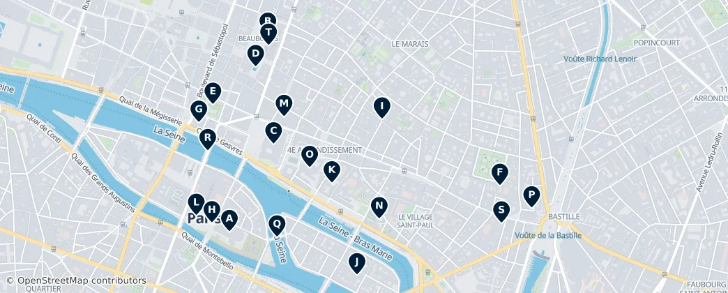 Map of 4e Arrondissement