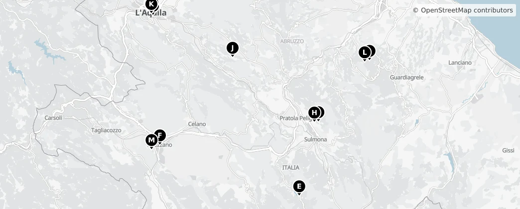 Map of Abruzzes