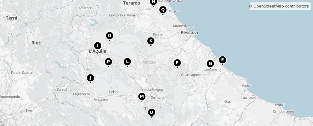 Map of Abruzzes