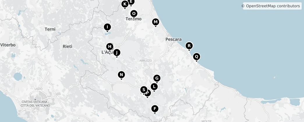 Map of Abruzzes