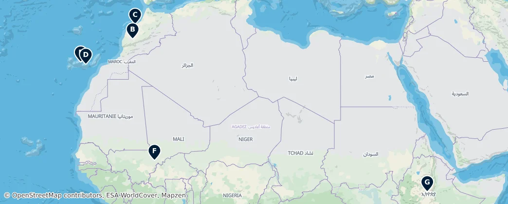 Map of Afrique