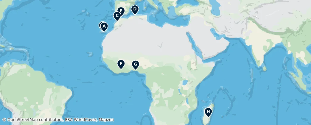 Map of Afrique