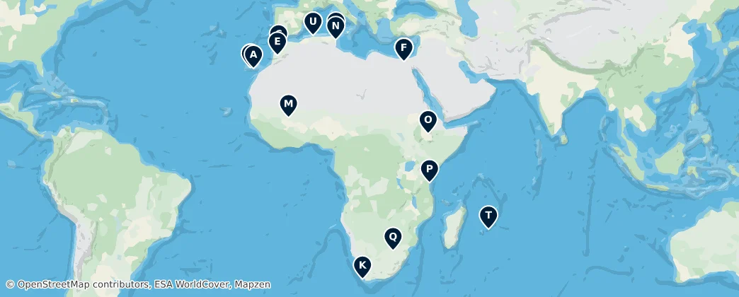 Map of Afrique