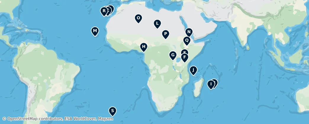 Map of Afrique