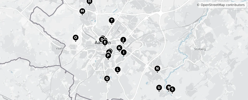Map of Aix-la-Chapelle