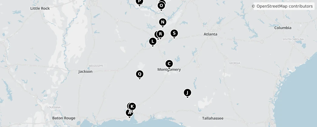 Map of Alabama