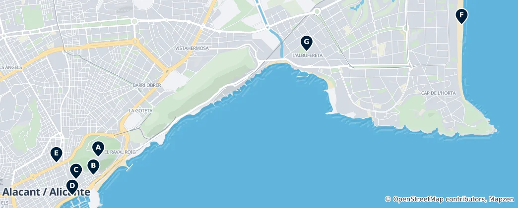 Map of Alacantí