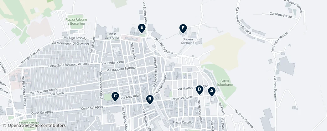 Map of Alcamo