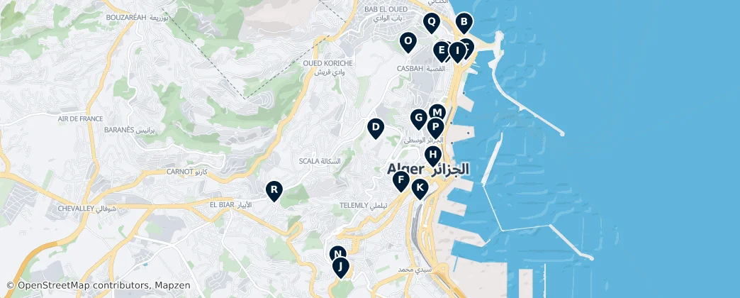 Map of Alger Centre