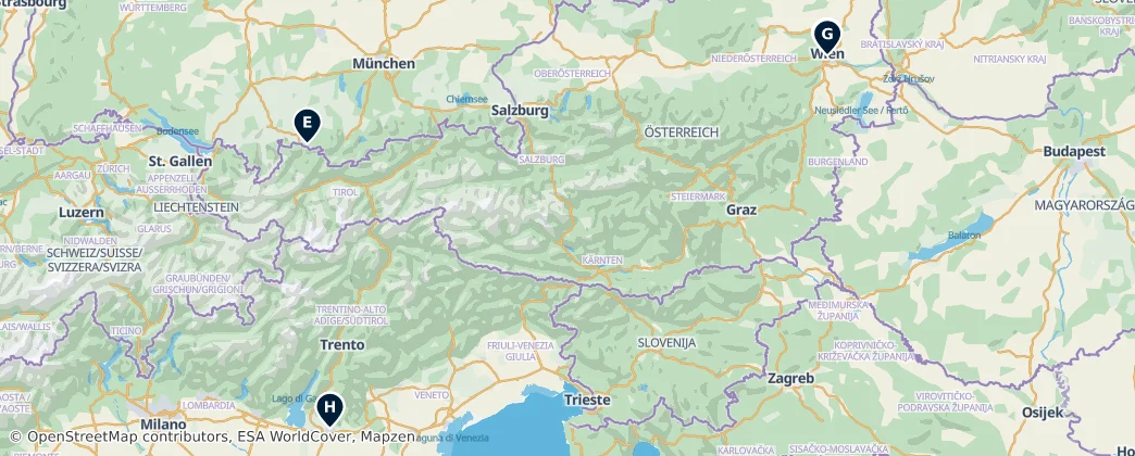 Map of Alpes