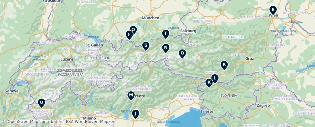 Map of Alpes