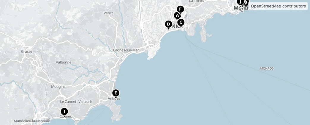 Map of Alpes maritimes