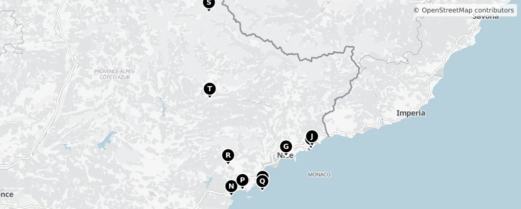 Map of Alpes maritimes
